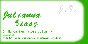 julianna viosz business card
